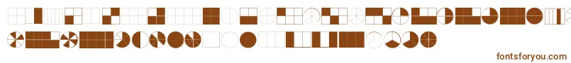 Шрифт KGFractions – коричневые шрифты