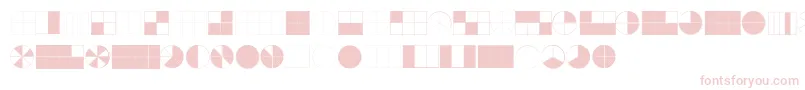 KGFractions-fontti – vaaleanpunaiset fontit valkoisella taustalla