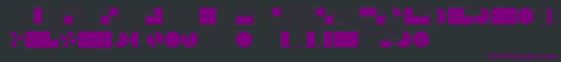 Шрифт KGFractions – фиолетовые шрифты на чёрном фоне