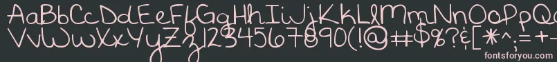 KGGodGaveMeYou Font – Pink Fonts on Black Background