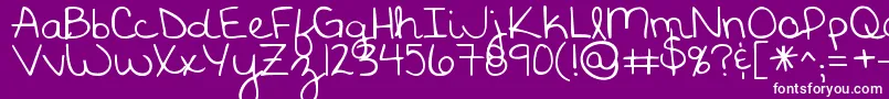 KGGodGaveMeYou Font – White Fonts on Purple Background