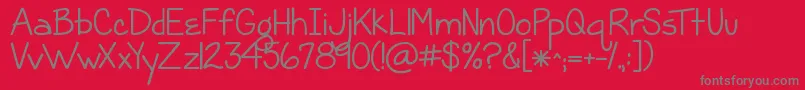 More about KGGraceForToday Font KGGraceForToday Font – Gray Fonts on Red Background