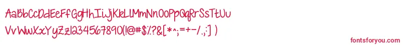 KGLoveisLOVEislove Font – Red Fonts