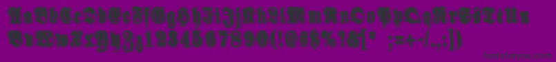 Más sobre la fuente SinisenharmaaPerkele fuente SinisenharmaaPerkele – Fuentes Negras Sobre Fondo Morado