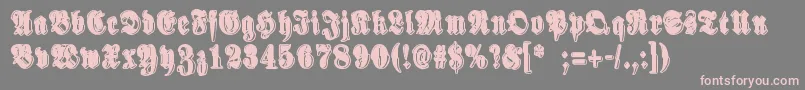 SinisenharmaaPerkele Font – Pink Fonts on Gray Background