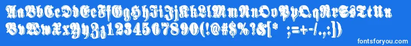 SinisenharmaaPerkele Font – White Fonts on Blue Background