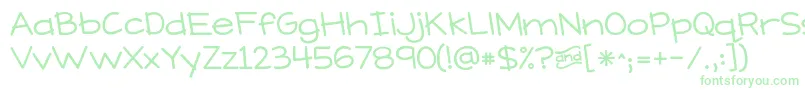 KGWhatDoesTheFoxSay Font – Green Fonts