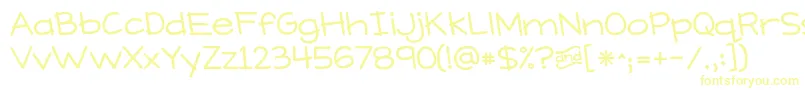 KGWhatDoesTheFoxSay Font – Yellow Fonts