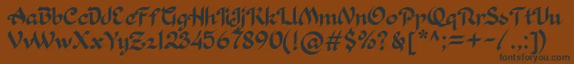 Khaleefa Font – Black Fonts on Brown Background