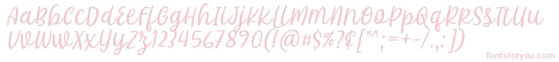 フォントKhalifa Font by 7Ntypes D – ピンクのフォント