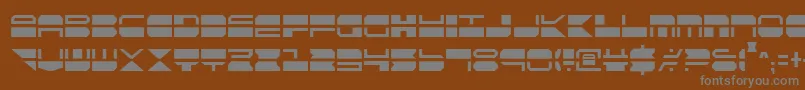 Шрифт QuickmarkCondensed – серые шрифты на коричневом фоне