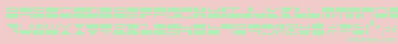 Czcionka QuickmarkCondensed – zielone czcionki na różowym tle