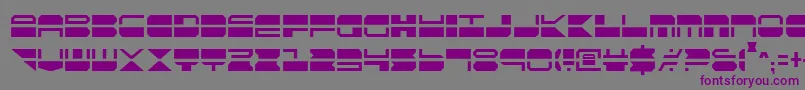 QuickmarkCondensed Font – Purple Fonts on Gray Background