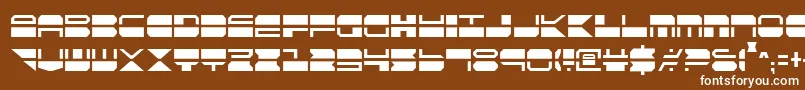 Шрифт QuickmarkCondensed – белые шрифты на коричневом фоне