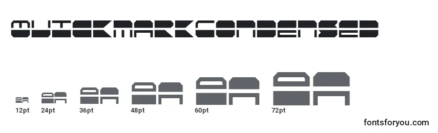 QuickmarkCondensed Font Sizes