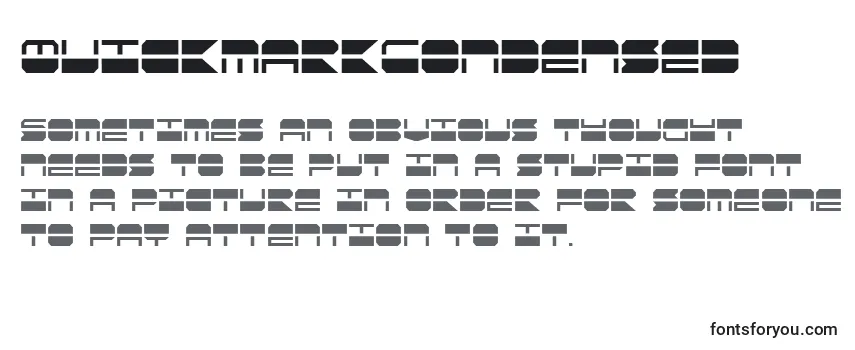 Обзор шрифта QuickmarkCondensed