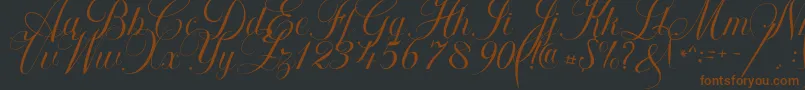 fuente Khatija Calligraphy – Fuentes Marrones Sobre Fondo Negro