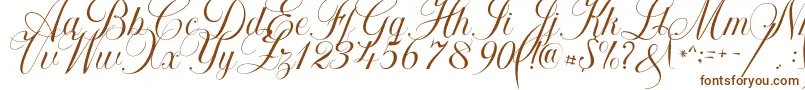 Khatija Calligraphy-fontti – ruskeat fontit