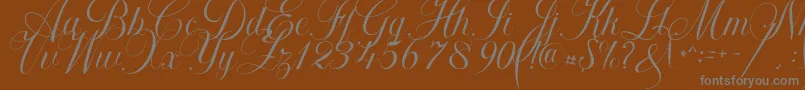 Шрифт Khatija Calligraphy – серые шрифты на коричневом фоне