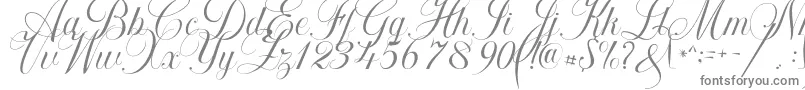 Czcionka Khatija Calligraphy – szare czcionki