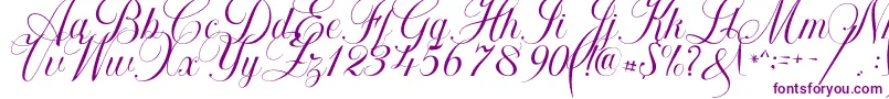 Khatija Calligraphy-fontti – violetit fontit