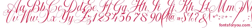 Khatija Calligraphy-fontti – punaiset fontit