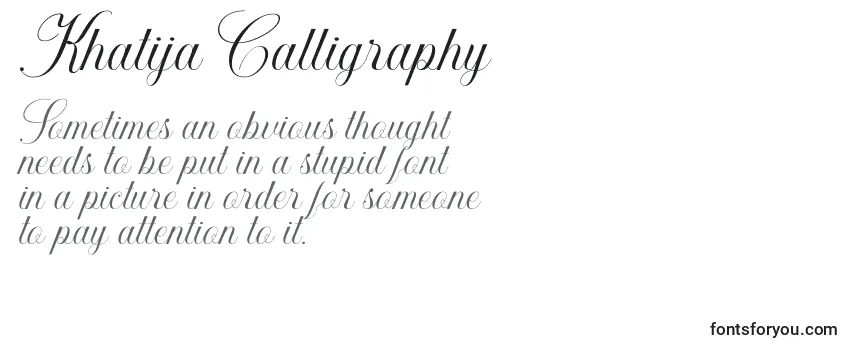 Khatija Calligraphy-fontti