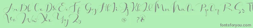 Khatmadu   Font – Gray Fonts on Green Background