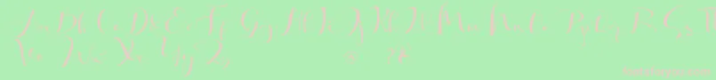 Khatmadu   Font – Pink Fonts on Green Background