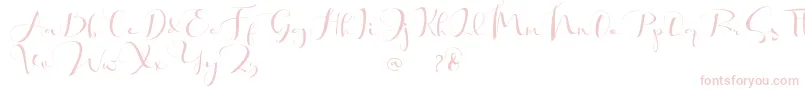 Khatmadu   Font – Pink Fonts on White Background