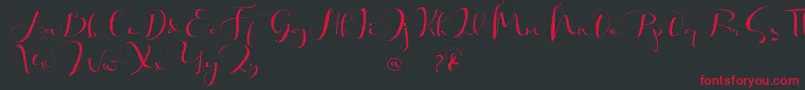 Khatmadu   Font – Red Fonts on Black Background