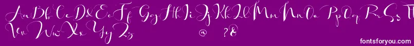 Khatmadu   Font – White Fonts on Purple Background