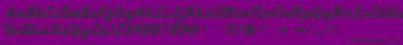 khedive Font – Black Fonts on Purple Background