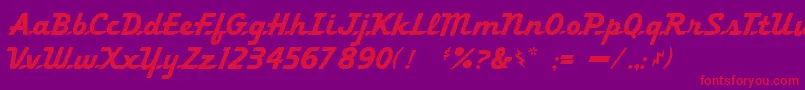 khedive Font – Red Fonts on Purple Background