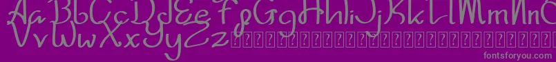 Khillua Zoldyck Regular Font – Gray Fonts on Purple Background