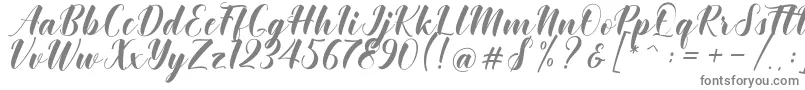 Шрифт Khinta Script – серые шрифты