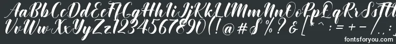 Khinta Script-Schriftart – Weiße Schriften