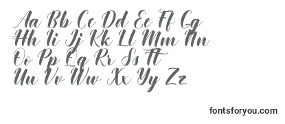 Czcionka Khinta Script