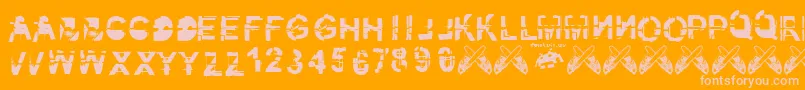 kibblez nobitz fontvir us Font – Pink Fonts on Orange Background