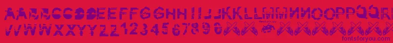 kibblez nobitz fontvir us Font – Purple Fonts on Red Background