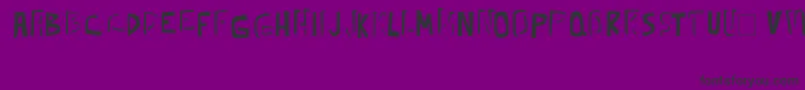 kickassbob erc 2008 Font – Black Fonts on Purple Background