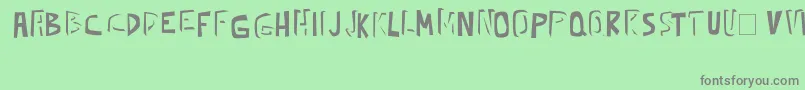 Шрифт kickassbob erc 2008 – серые шрифты на зелёном фоне