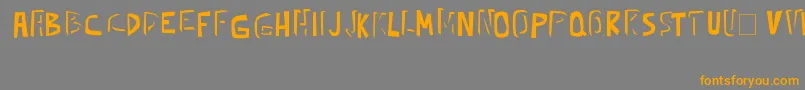 kickassbob erc 2008 Font – Orange Fonts on Gray Background