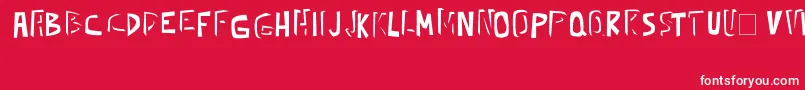 kickassbob erc 2008 Font – White Fonts on Red Background