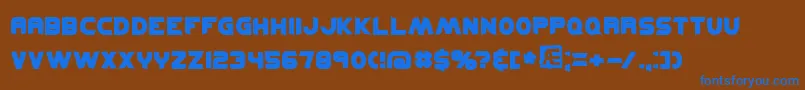 kickflip Font – Blue Fonts on Brown Background