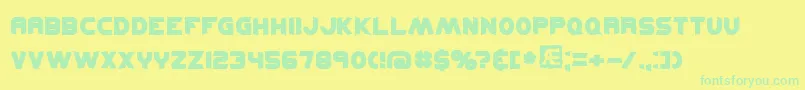 kickflip Font – Green Fonts on Yellow Background