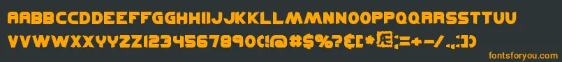 kickflip Font – Orange Fonts on Black Background