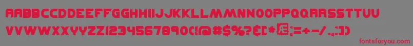 kickflip Font – Red Fonts on Gray Background