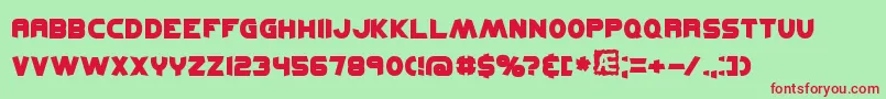 kickflip Font – Red Fonts on Green Background