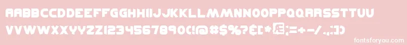 kickflip Font – White Fonts on Pink Background